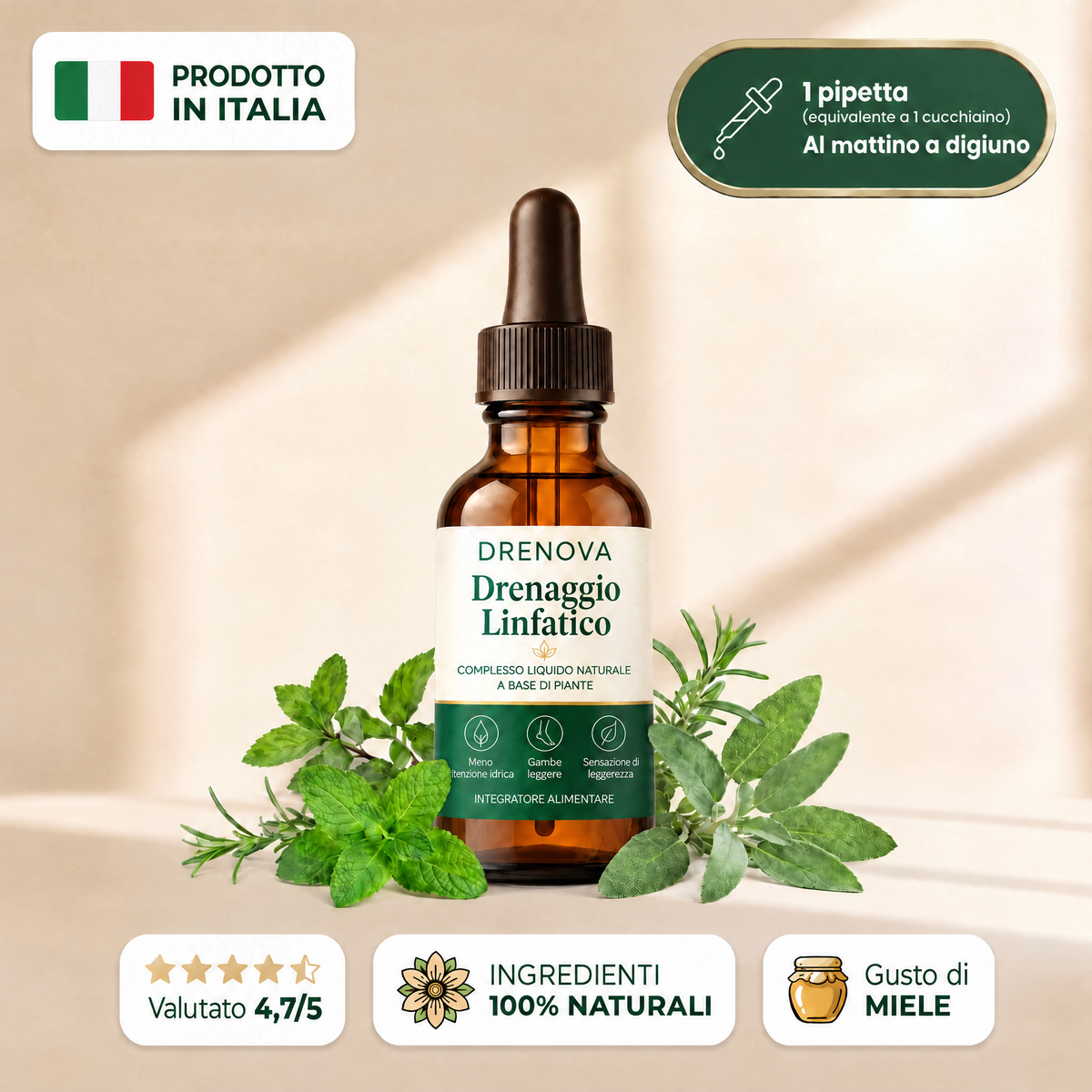 Drenova Drenaggio Linfatico — prodotto in Italia